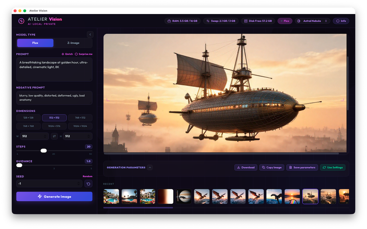 app interface