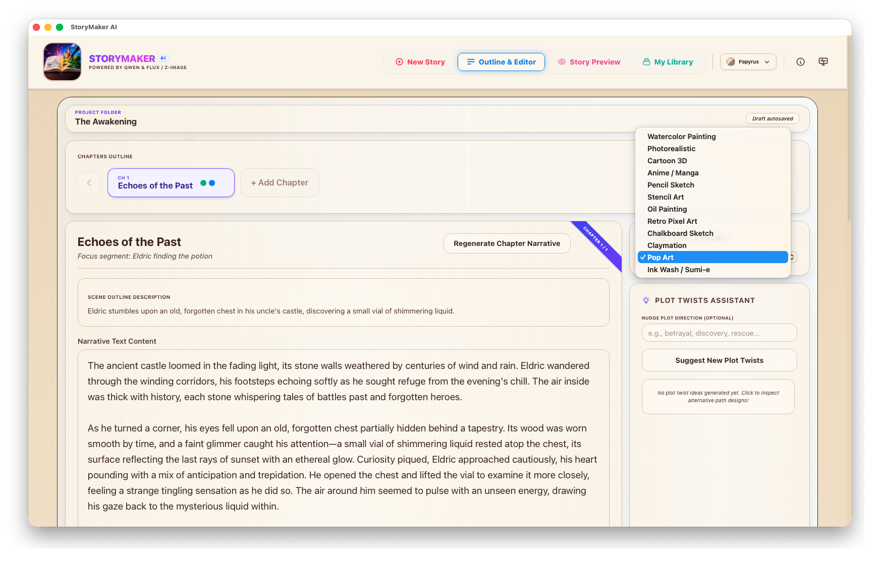 Text-To-Speech Narration